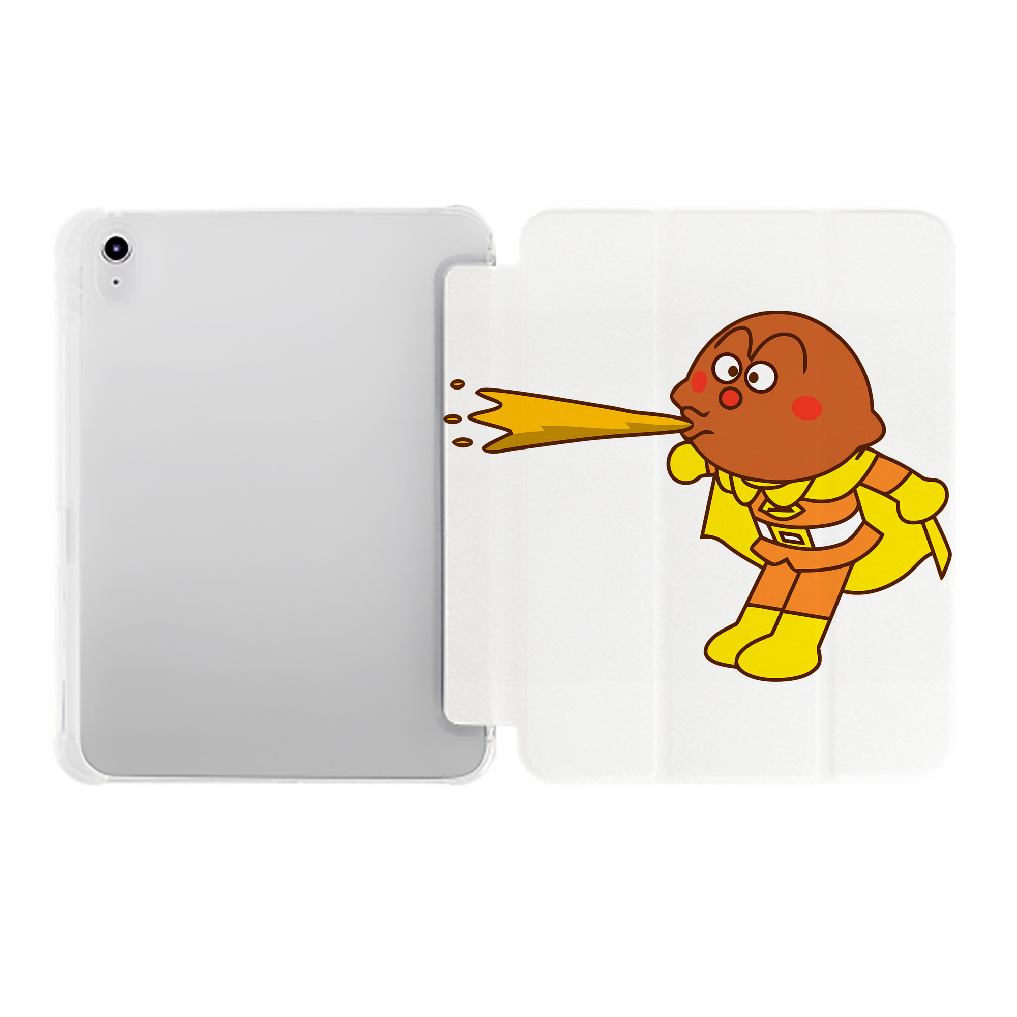（画像用） アンパンマン Anpanman IPad ケース ペン収納付き 三つ折りスタンド PUレザー×シリコン 対応機種9.5/10.5/10.9インチ